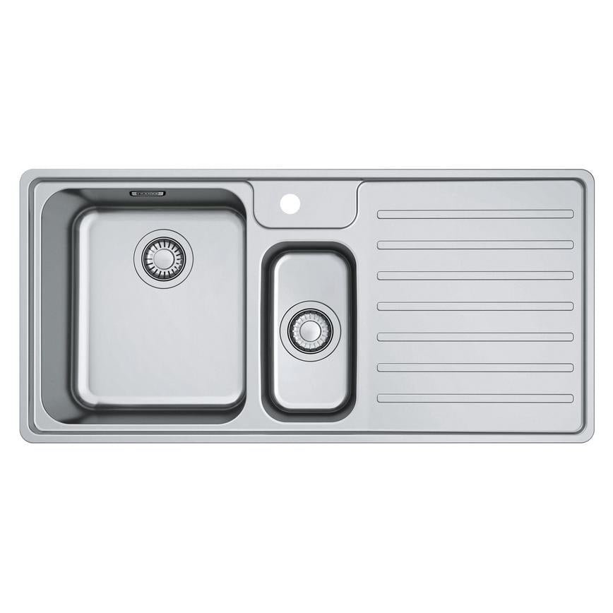 Franke Bell 1.5 Bowl Right Hand Inset Stainless Steel Kitchen Sink
